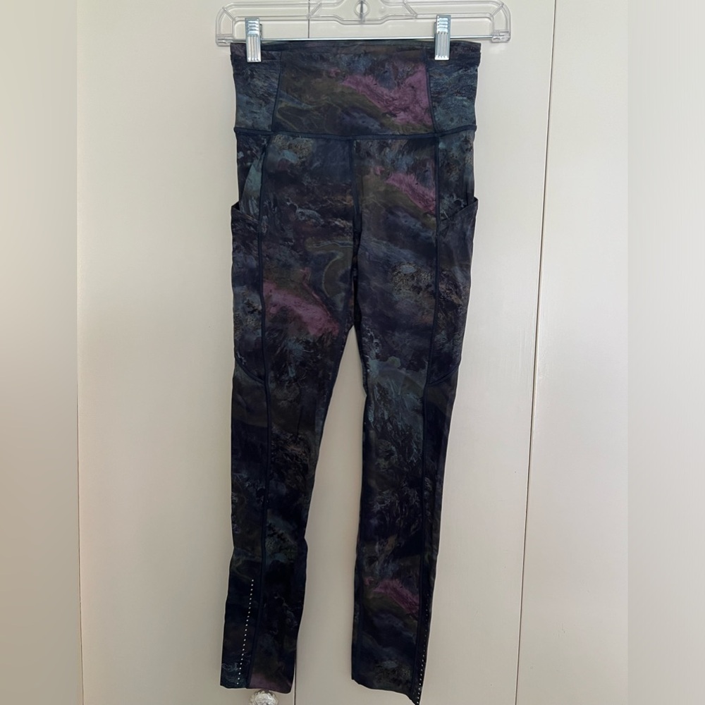 Lululemon fast and free 7/8 leggings with pockets